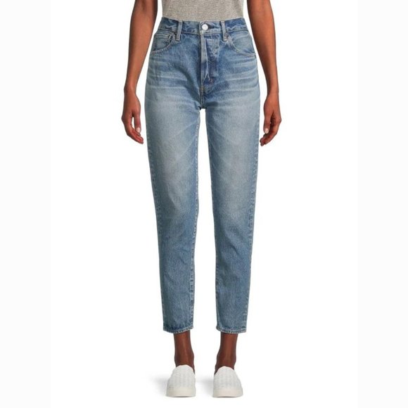 Moussy Vintage Kepner Tapered Hi- Waisted Jeans - Picture 1 of 7
